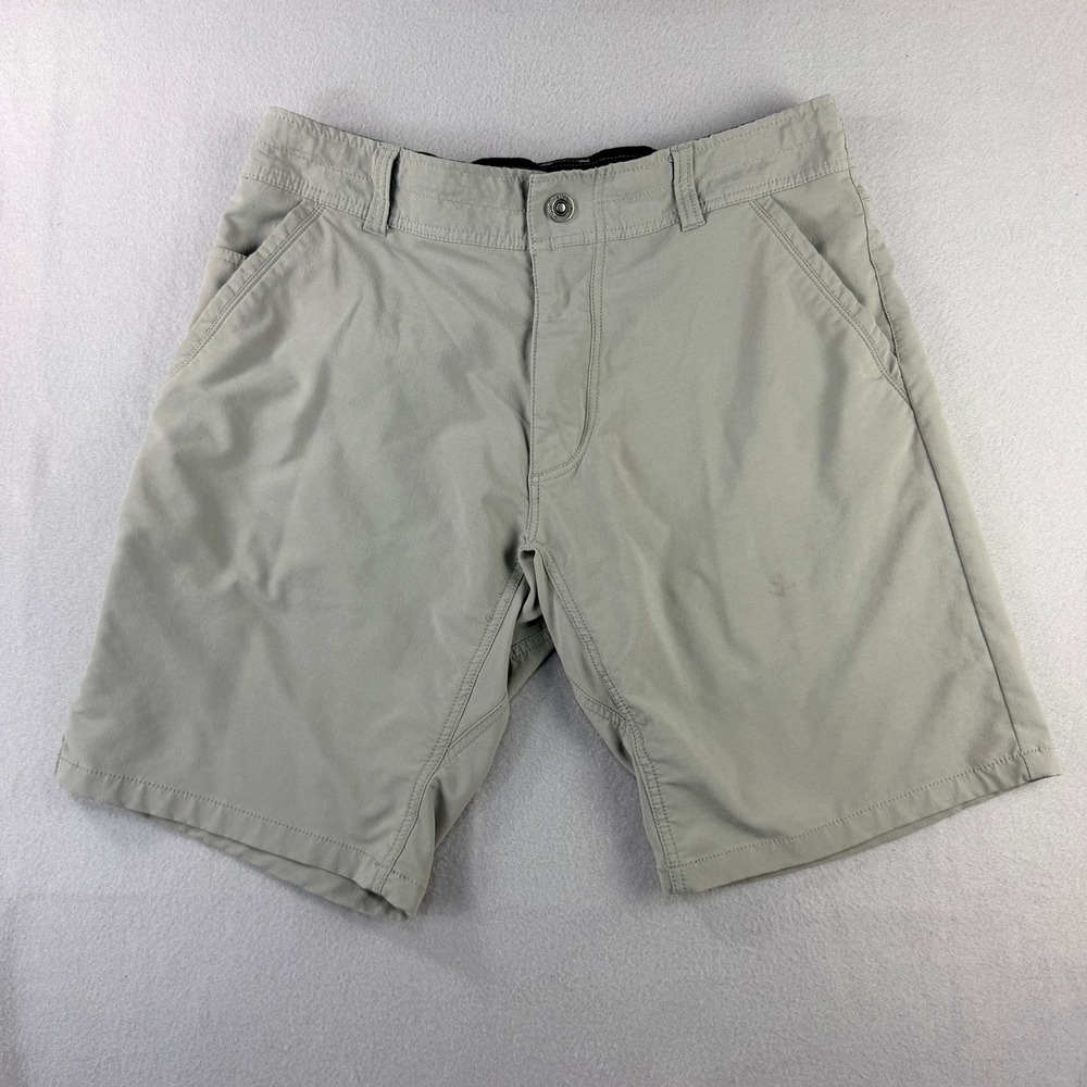 Kuhl Mens 34 Performance Hiking Shorts Gray Nylon Blend Stretch